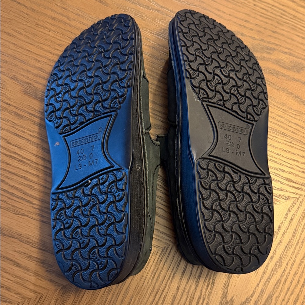 Birkenstock Flats Size 40 Blue Leather - Picture 5 of 7